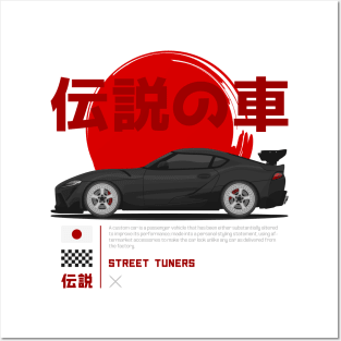 Tuner Black MK5 A90 JDM Posters and Art